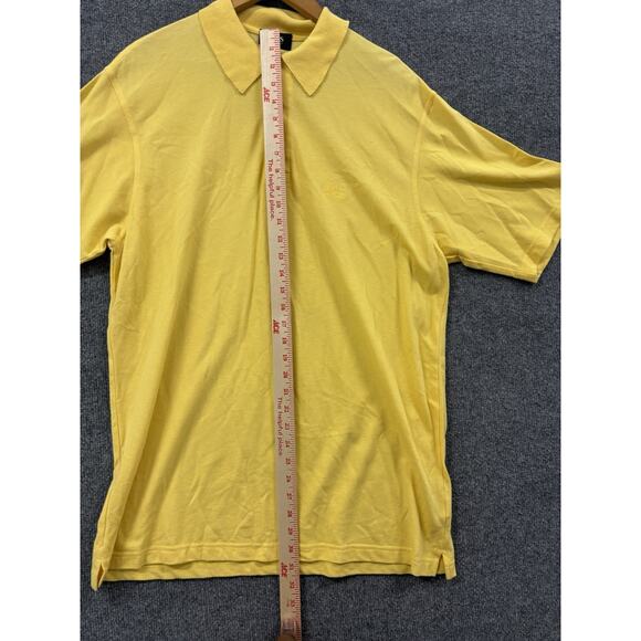 Hugo Boss Polo Shirt Men XL Regular Fit Cotton Yellow Casual Preppy - Picture 4 of 8